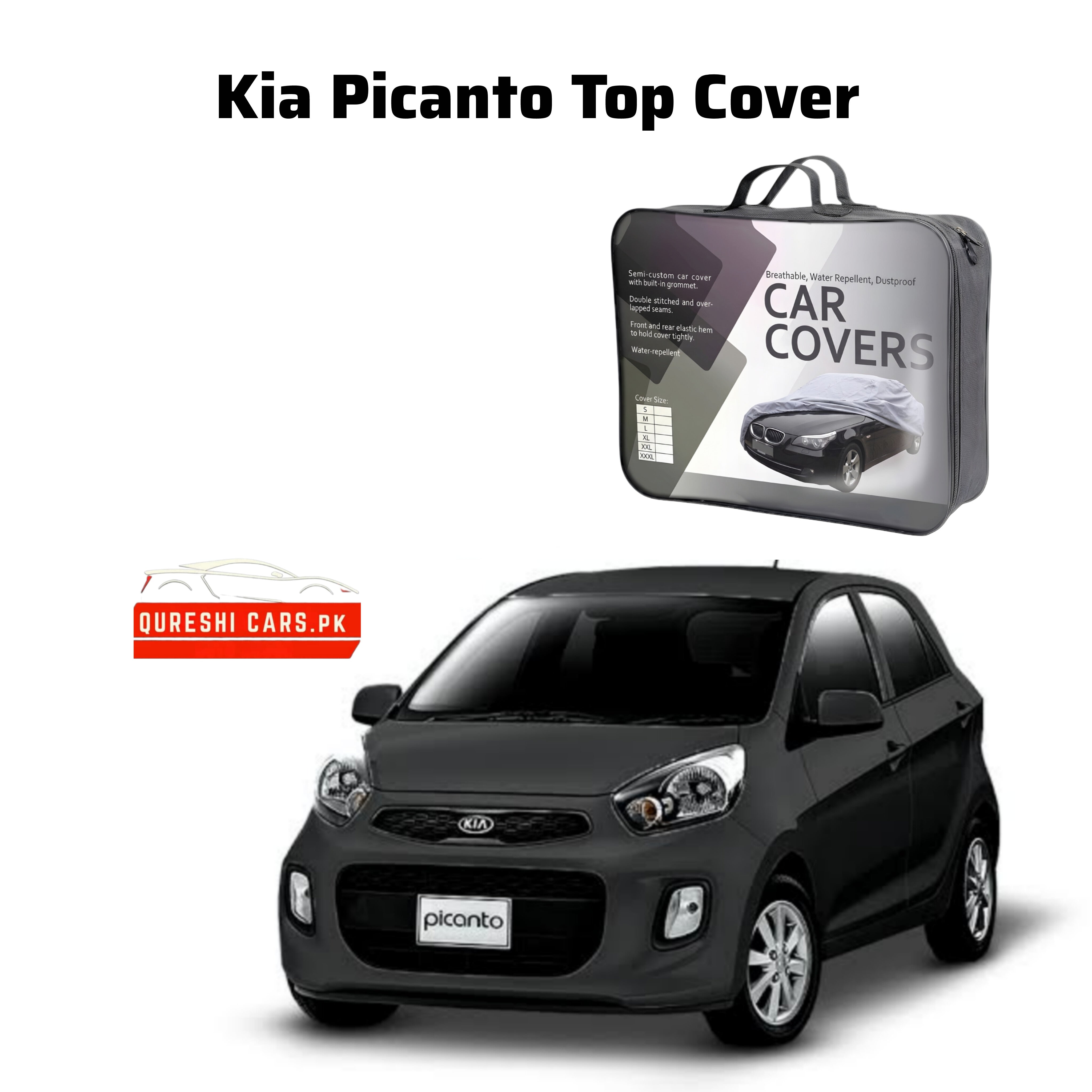Premium Waterproof Car Top Cover for Kia Picanto (2017 - 2026) | All-Weather Protection
