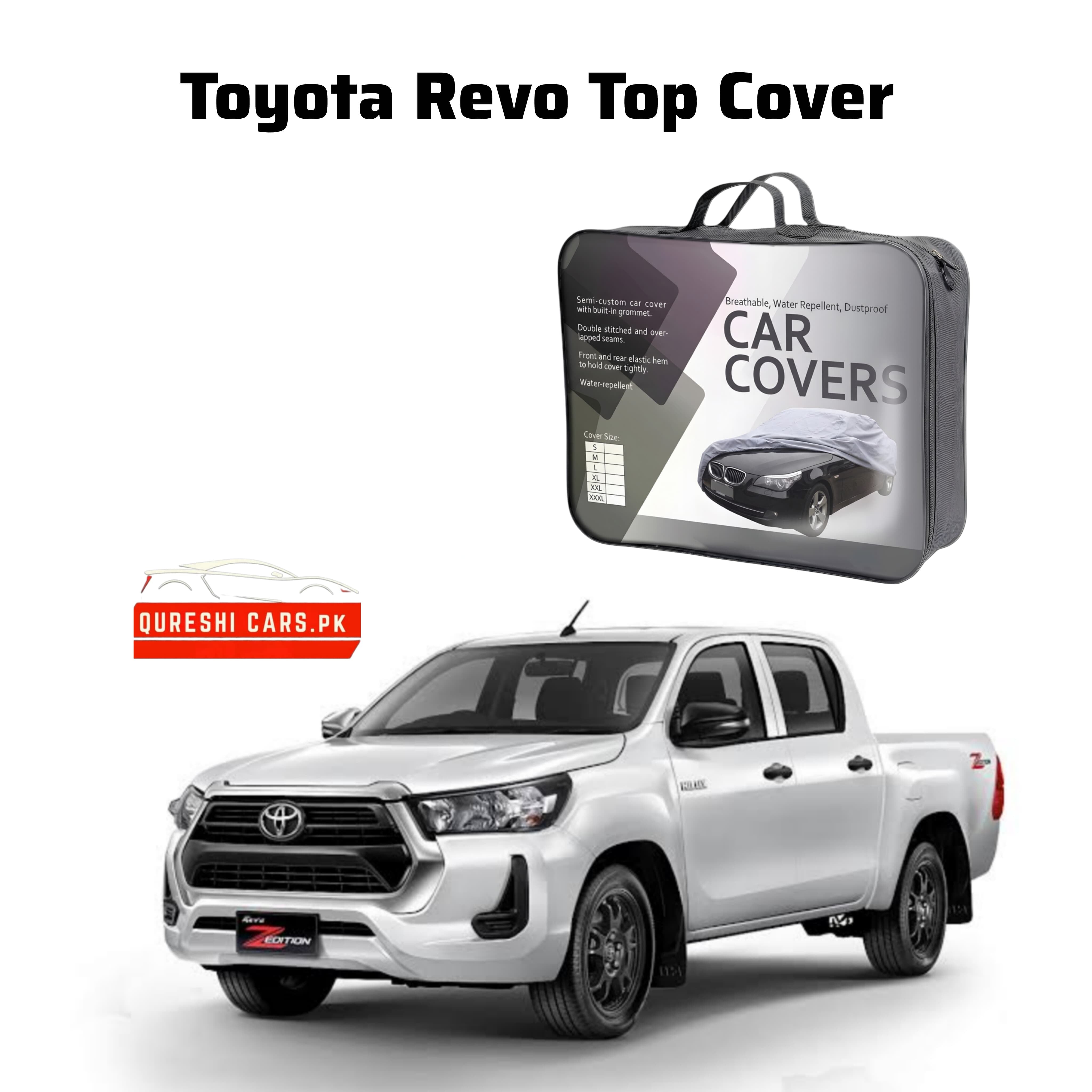 Premium Waterproof Car Top Cover for Toyota Hilux Revo (2015 - 2020) | Pickup Truck Protection