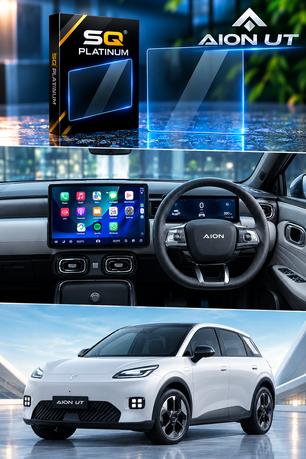 Aion Ut Infotainment Screen Tempered Glass Protector – Premium Screen Guard