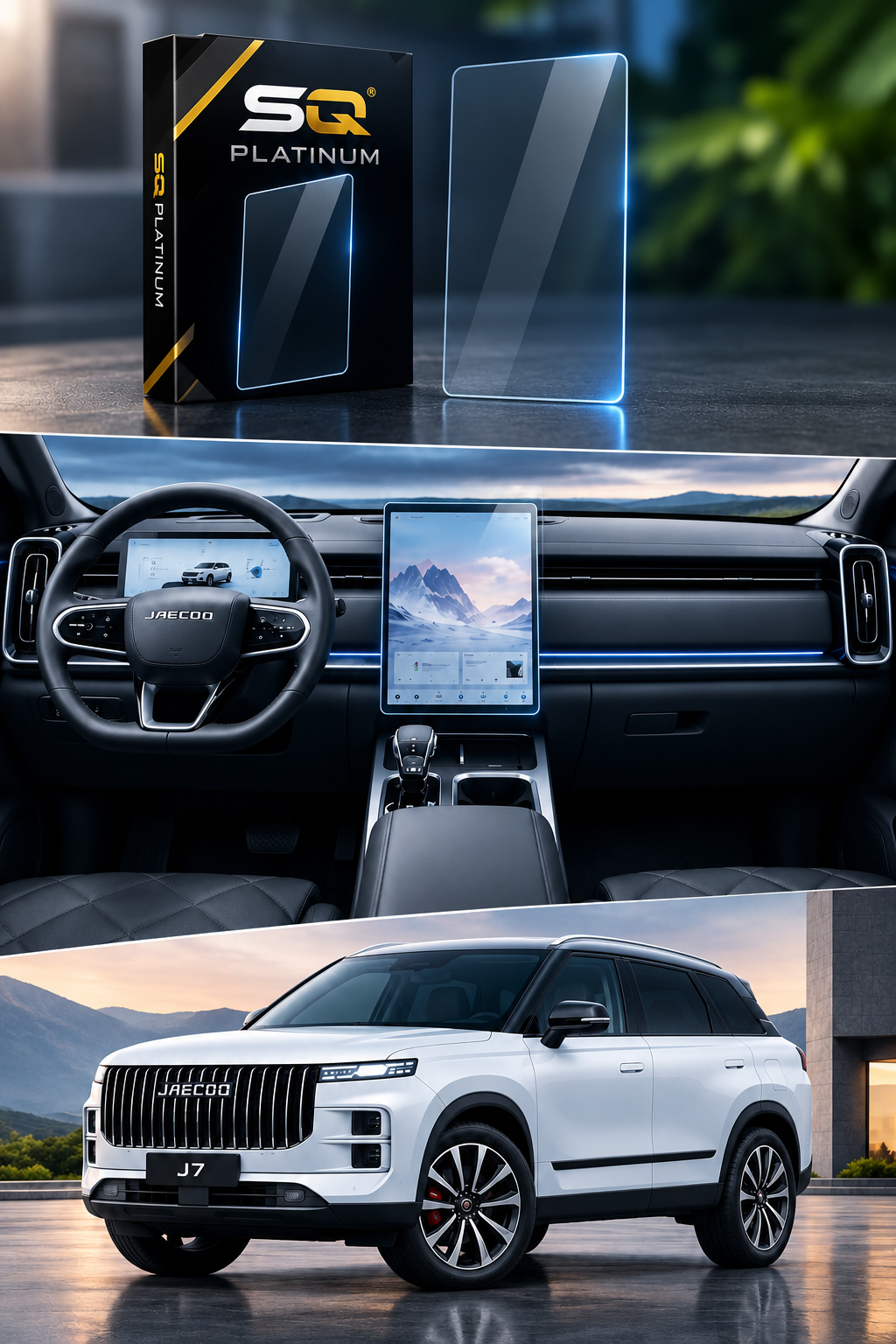 Jaecoo J7 Infotainment Screen Tempered Glass Protector – Premium Screen Guard