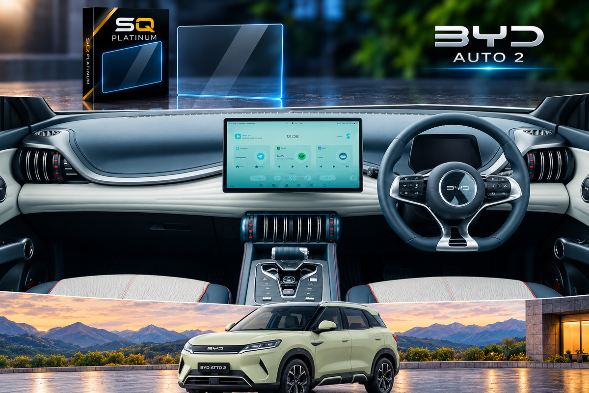 BYD Atto 2 Infotainment Screen Tempered Glass Protector – Premium Screen Guard