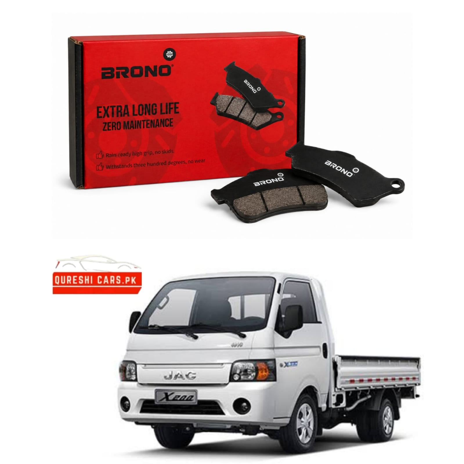 Premium Front Disc Brake Pads (Brono) for JAC X200 | Reliable Stopping Power