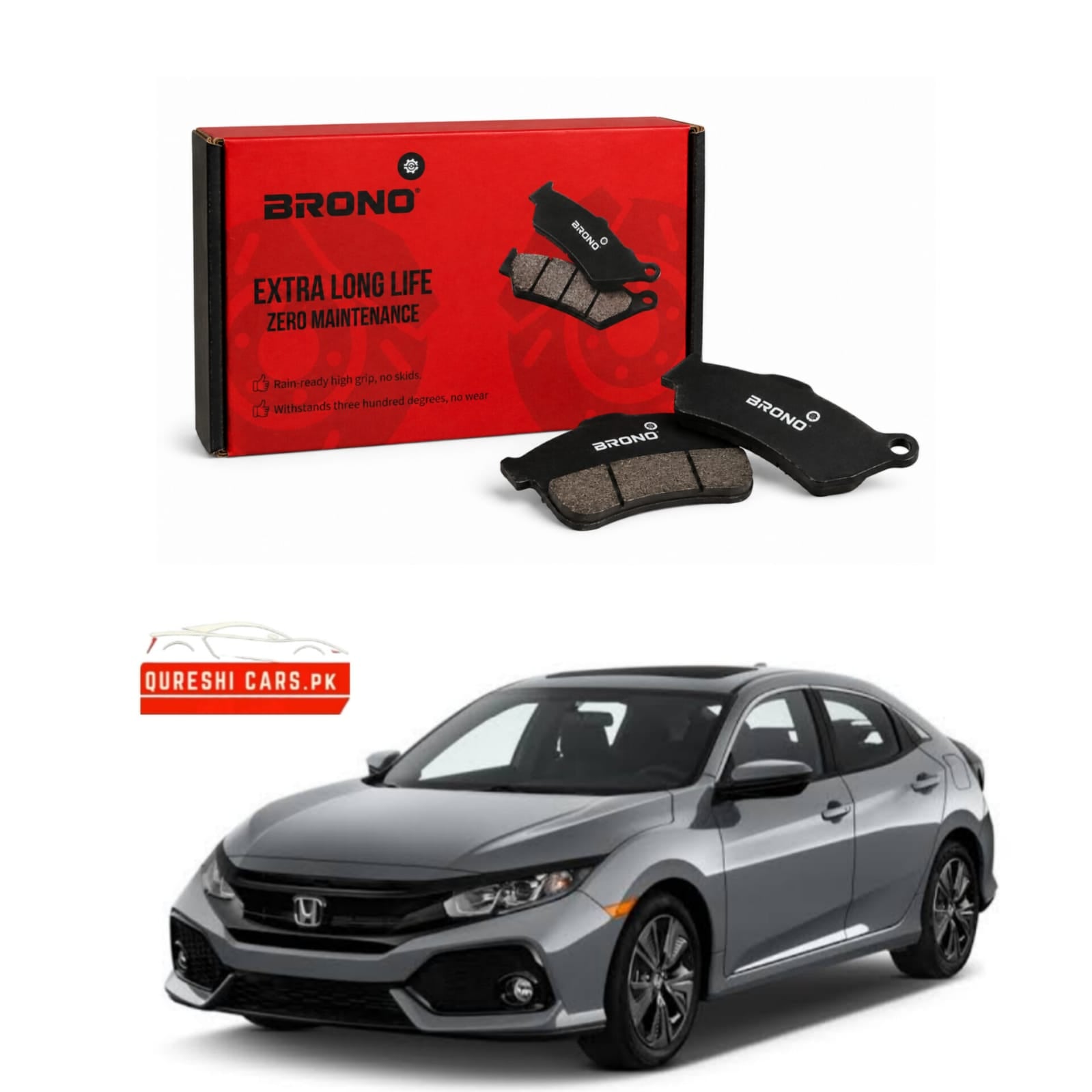 Brono Front Disc Brake Pads for Honda X (2016 - 2022) | High-Performance Braking