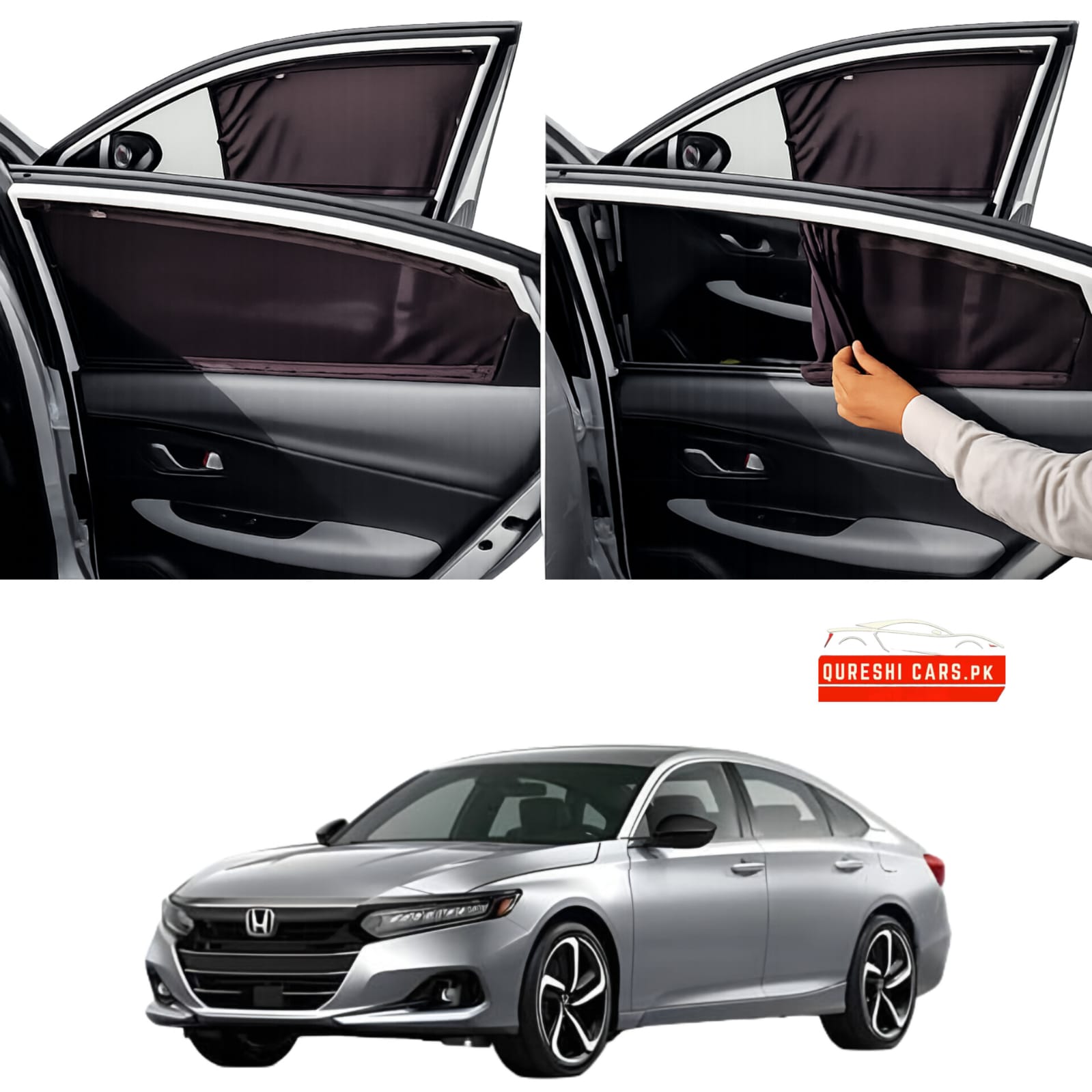 Retractable Sun Shades for Honda Accord (2018-2026) | Premium UV Protection & Privacy