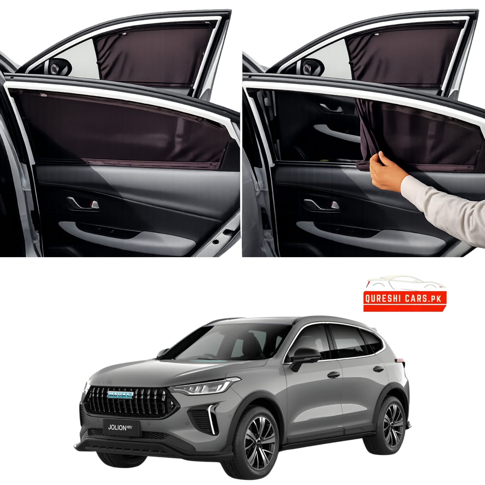 Retractable Sun Shades for Haval Jolion (2021-2026) | UV Protection & Cabin Cooling