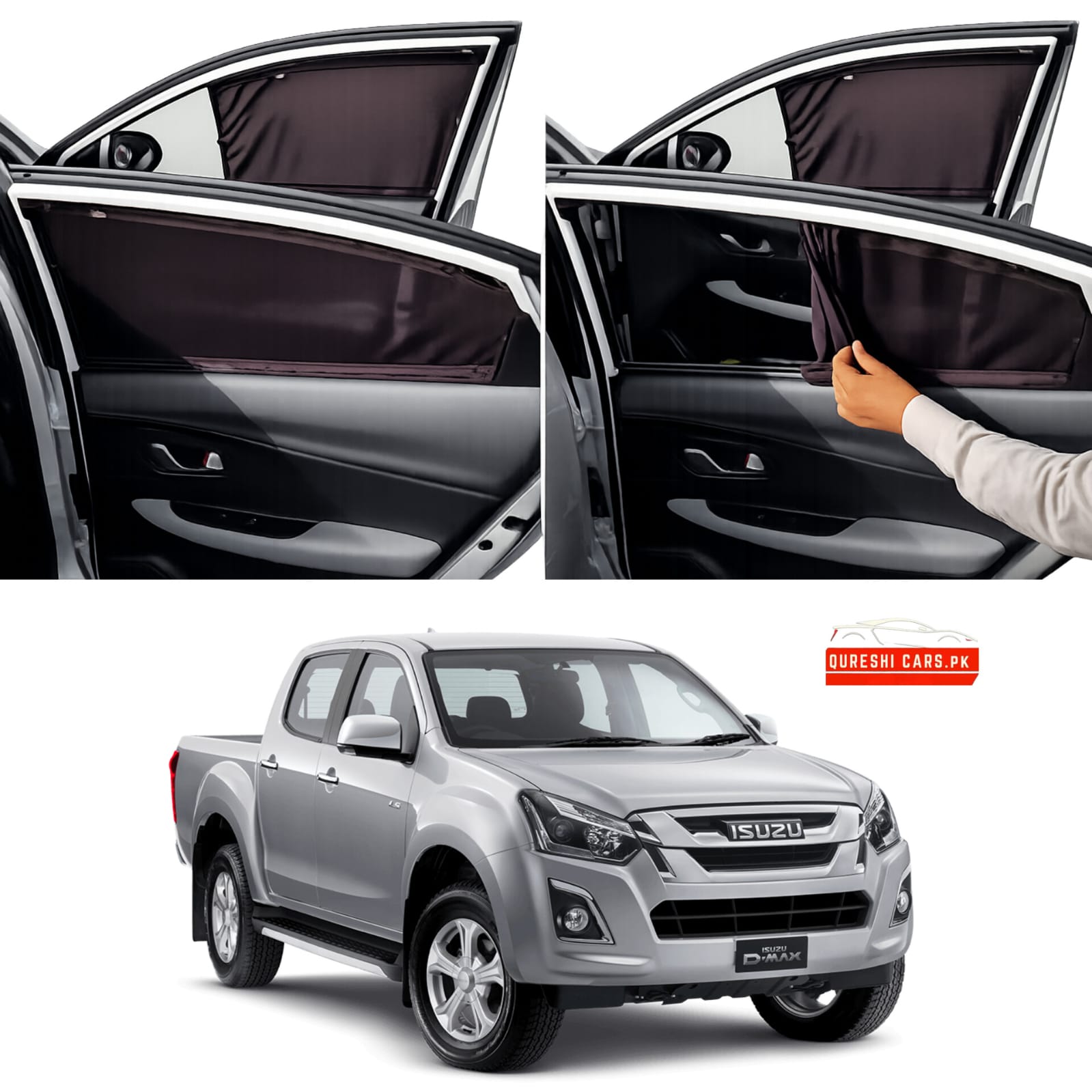Retractable Sun Shades for Isuzu D-Max (2012-2026) | Heat & UV Protection