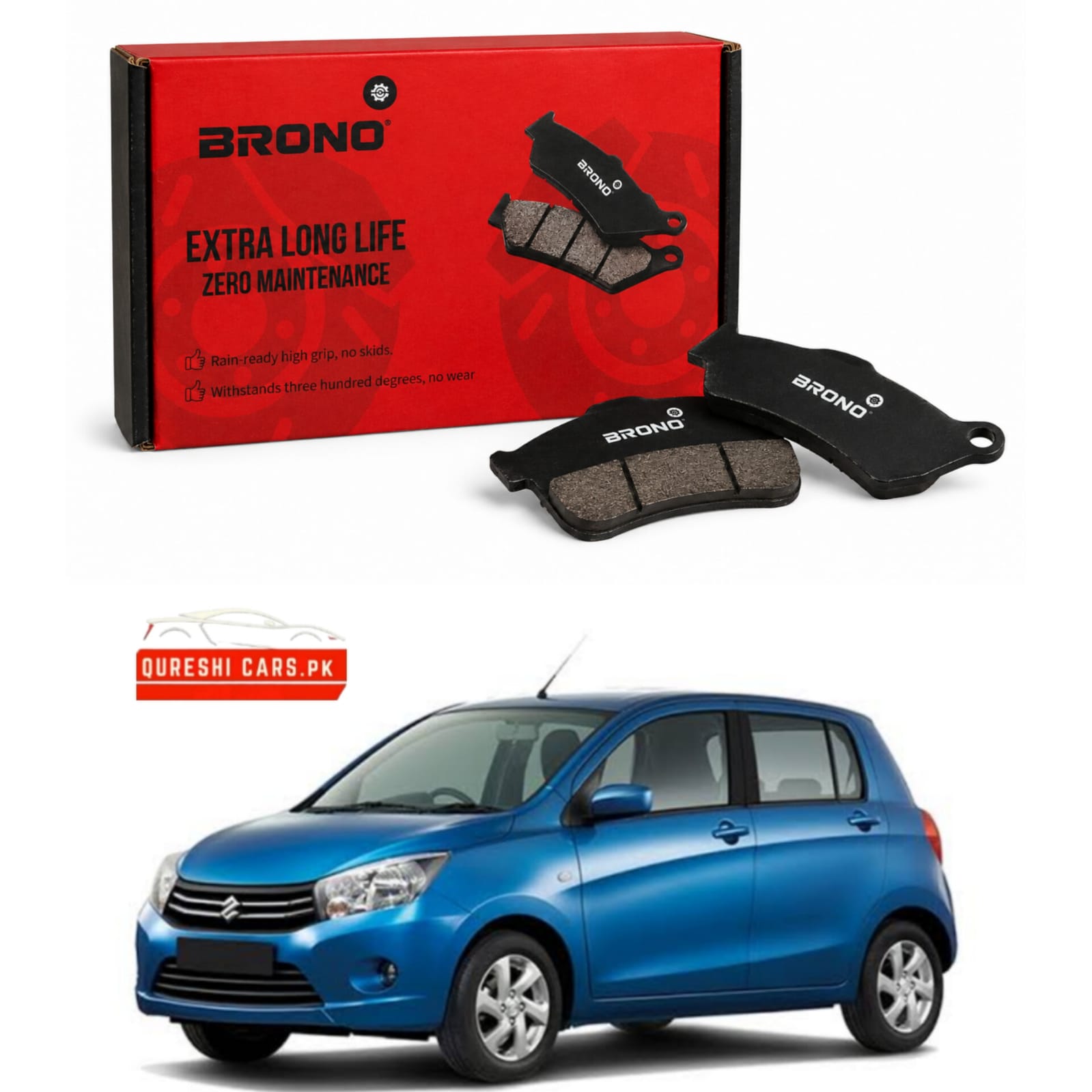 Brono Front Disc Brake Pads for Suzuki Cultus (N/M) | Reliable Stopping Power