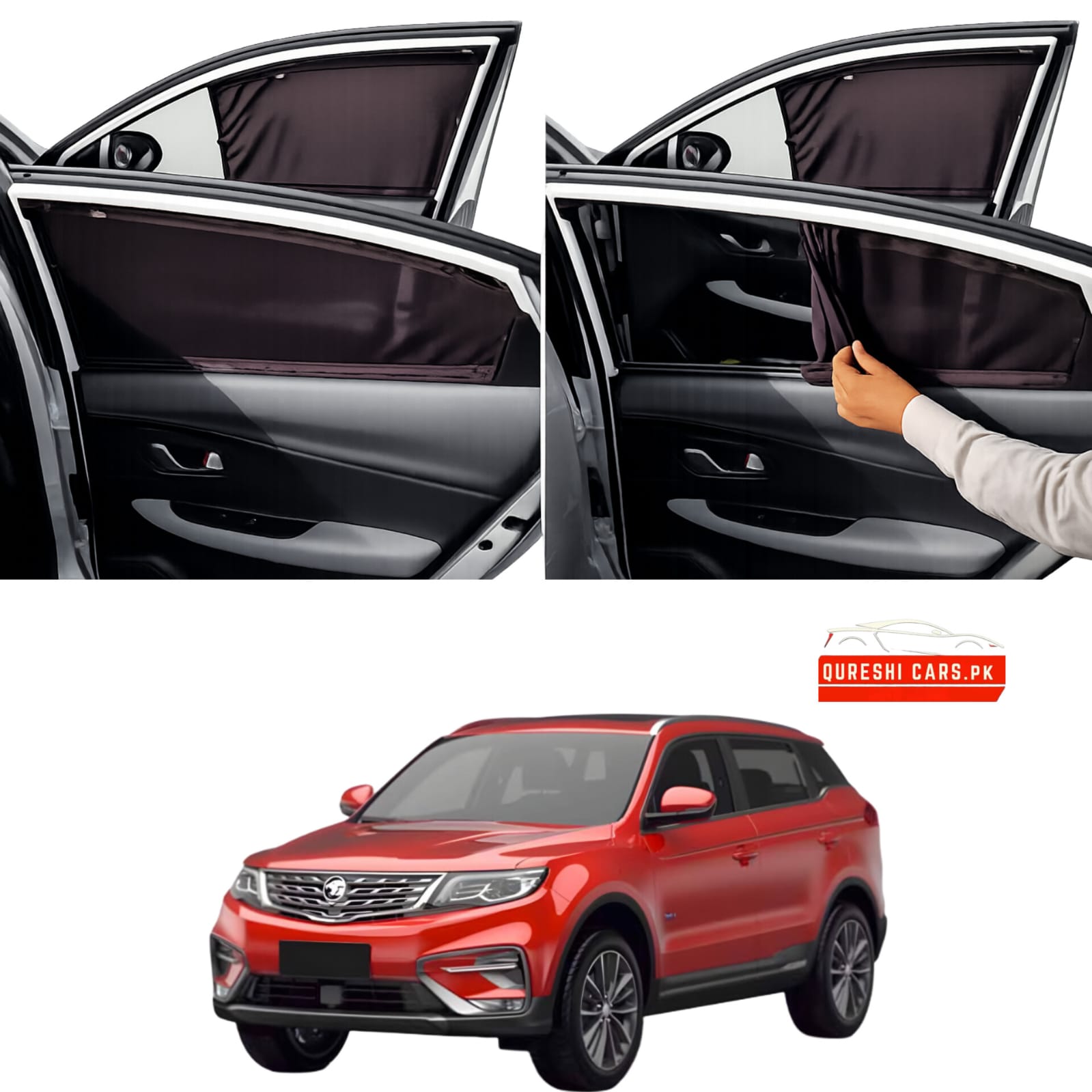 Retractable Sun Shades for Proton X70 (2020-2026) | Heat Protection & Premium Privacy