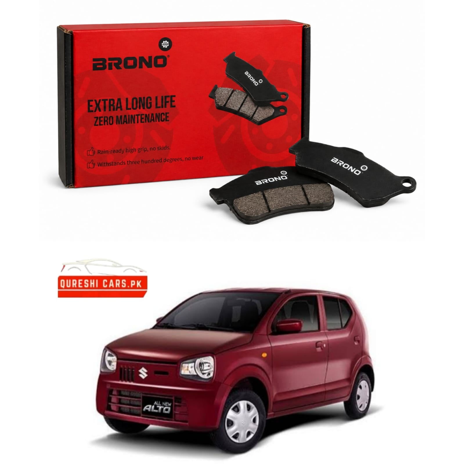 High-Performance Front Disc Brake Pads for Suzuki Alto (N/M) | Reliable Stopping Power