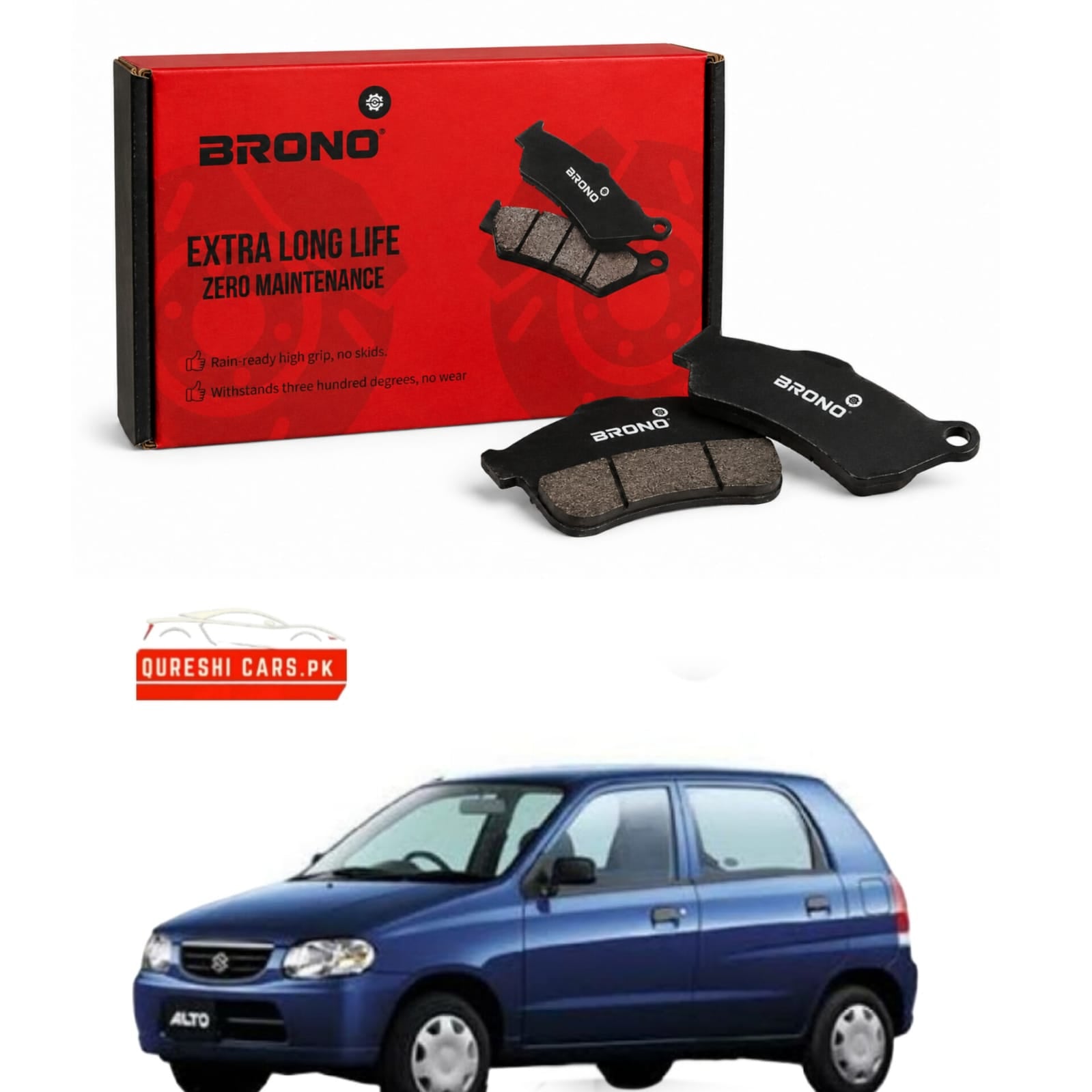 Premium Front Disc Brake Pads for Suzuki Alto (O/M Spec) | High-Performance Stopping Power