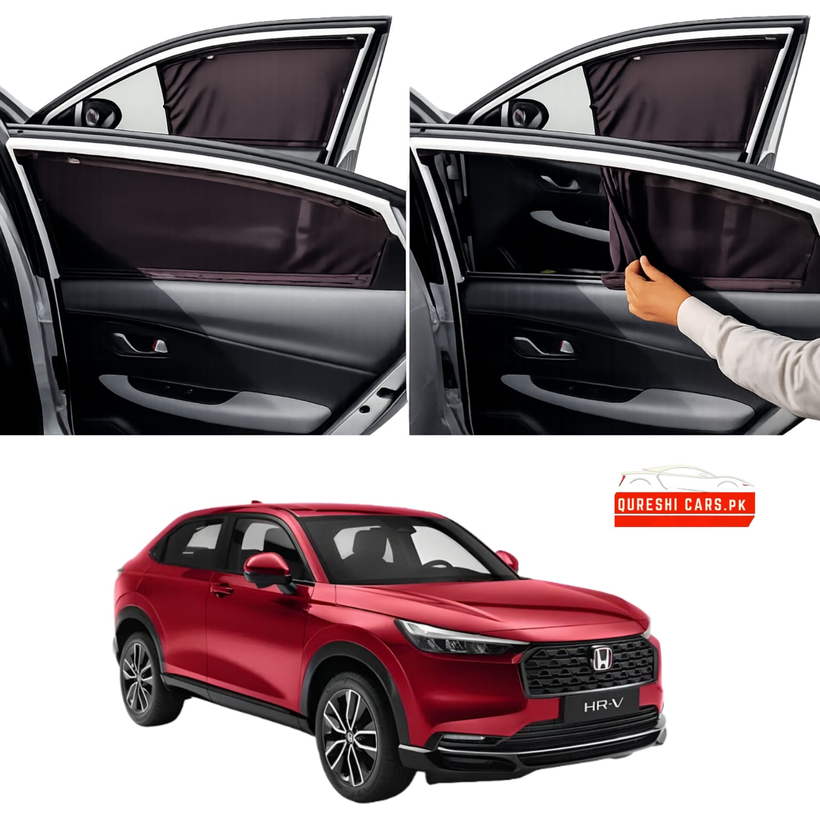Retractable Sun Shades for Honda HR-V (2013-2026) | UV Protection & Cabin Cooling